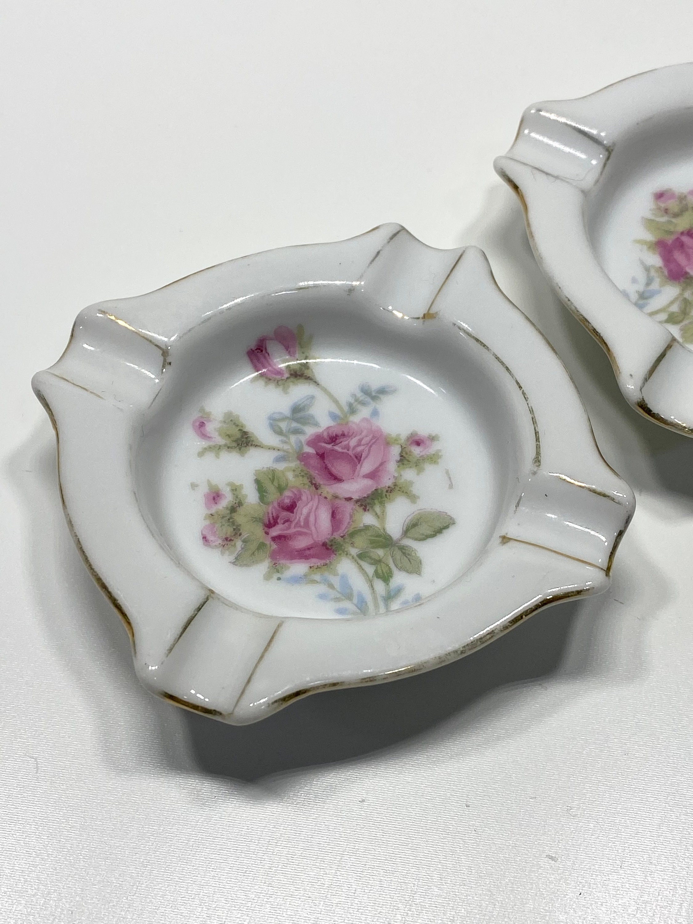 2 Vintage Japanese Goldcastle China Ashtrays Made in Japan Etsy