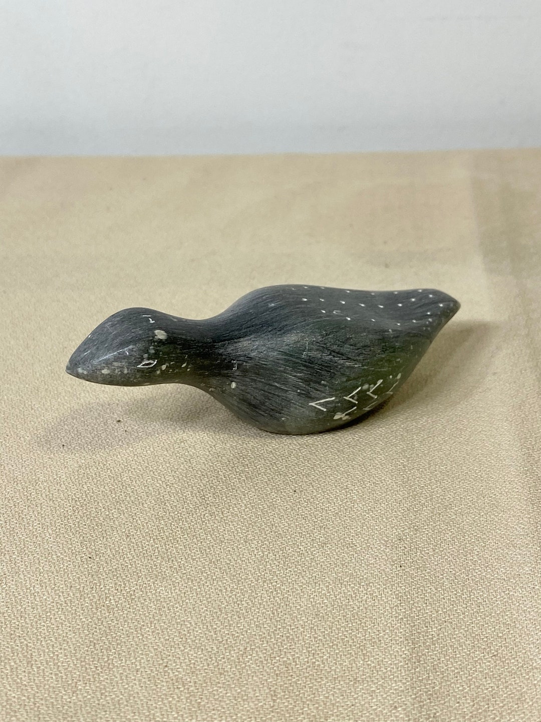 Soapstone Bird Carved Figurine Animal Signed DIMU Dietrich Etsy
