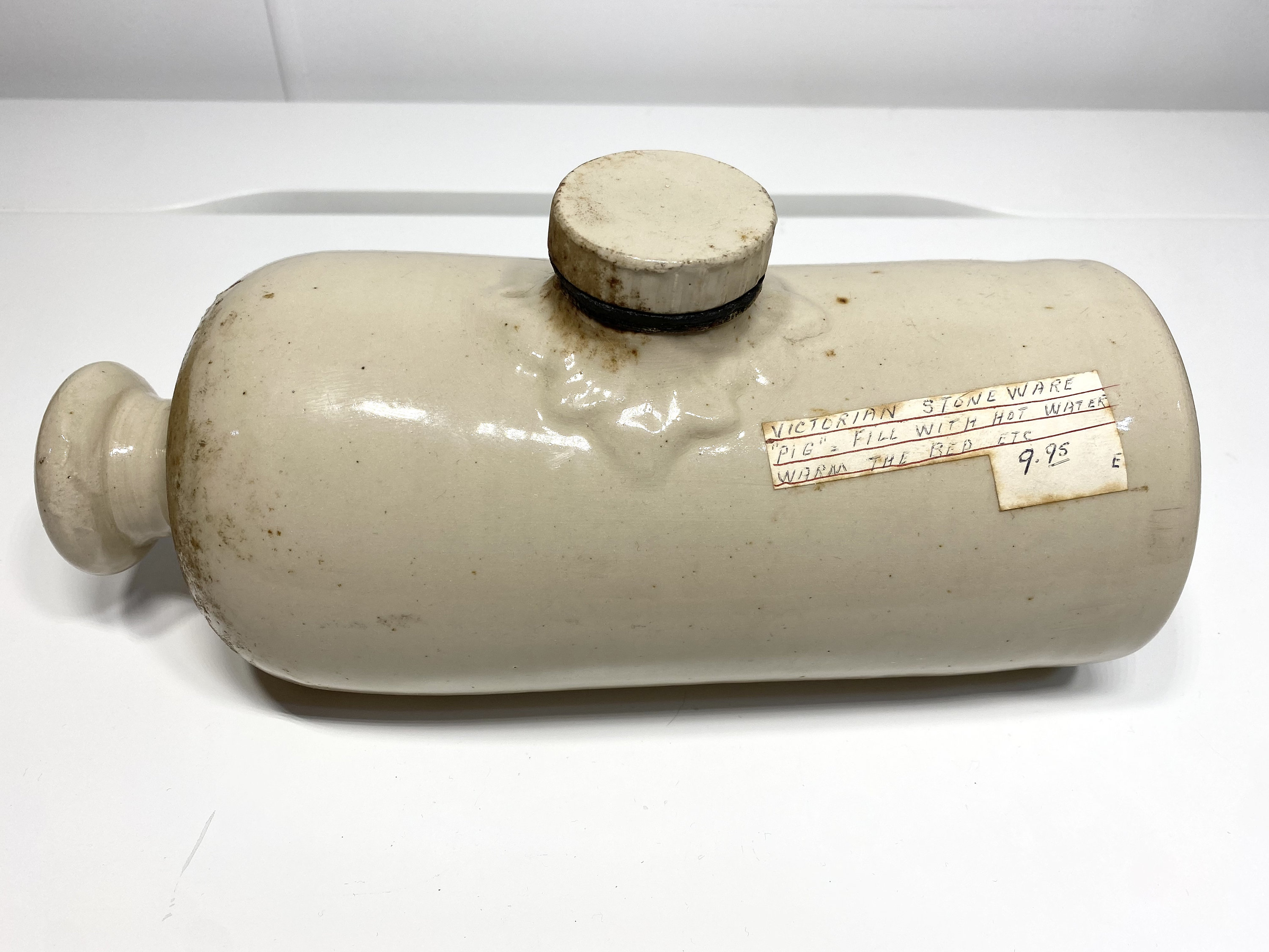 Antique Victorian Stoneware Hot Water Bottle - Etsy