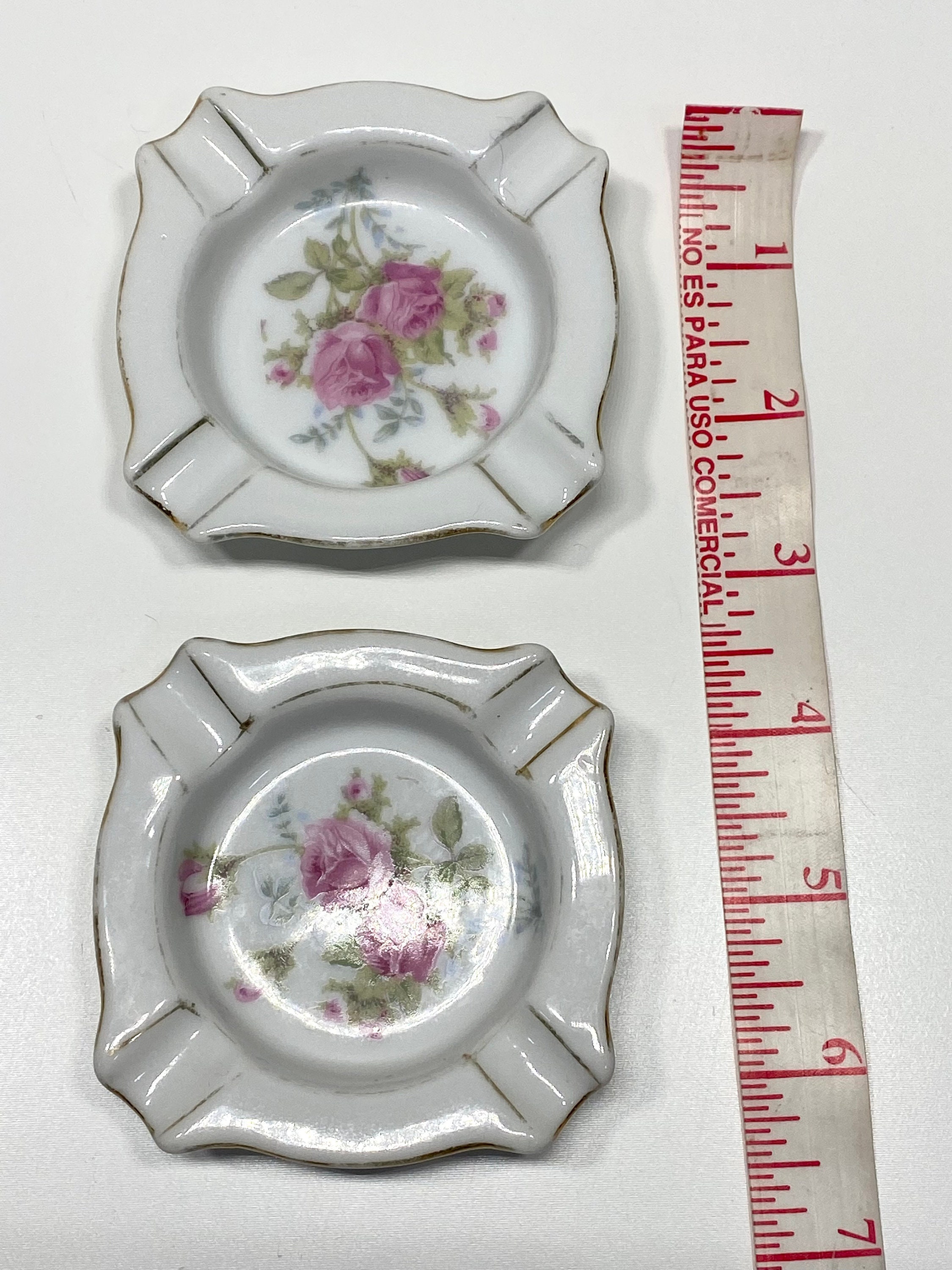 2 Vintage Japanese Goldcastle China Ashtrays Made in Japan Etsy