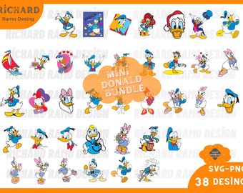 Donald duck Svg bundle ,Cricut, 38 svg, png