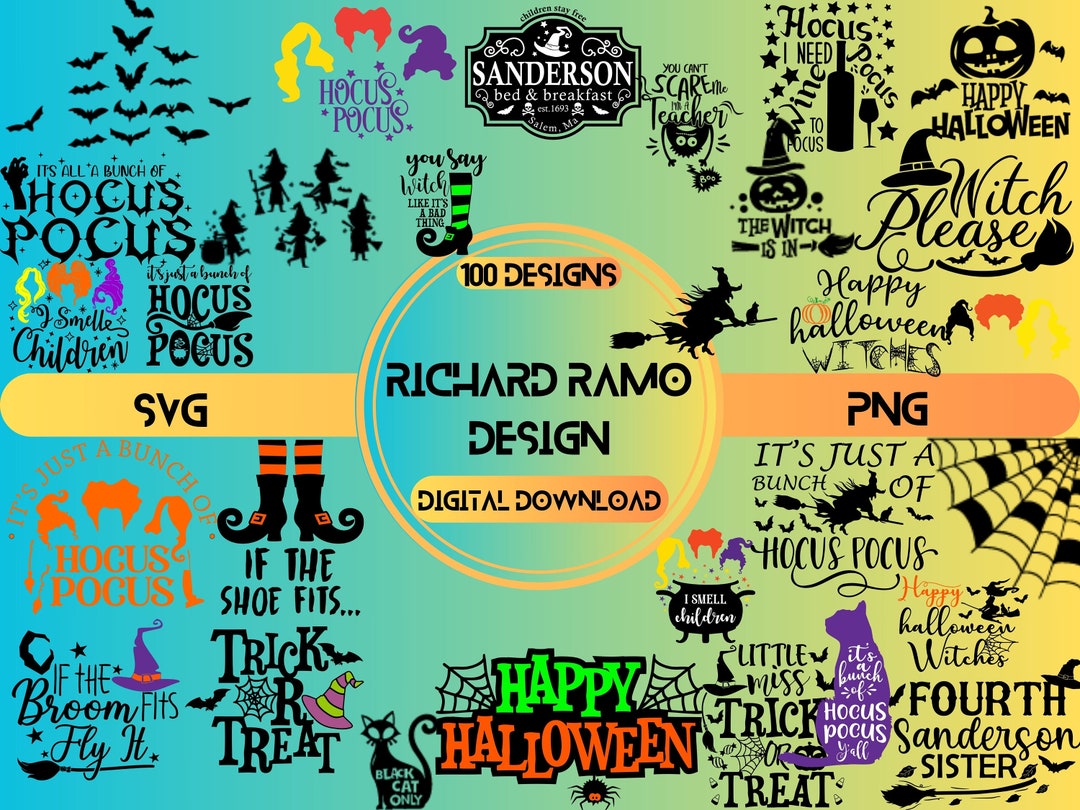 Hocus Pocus SVG Bundle, Sanderson Sisters Svg, Hocus Pocus Clipart ...