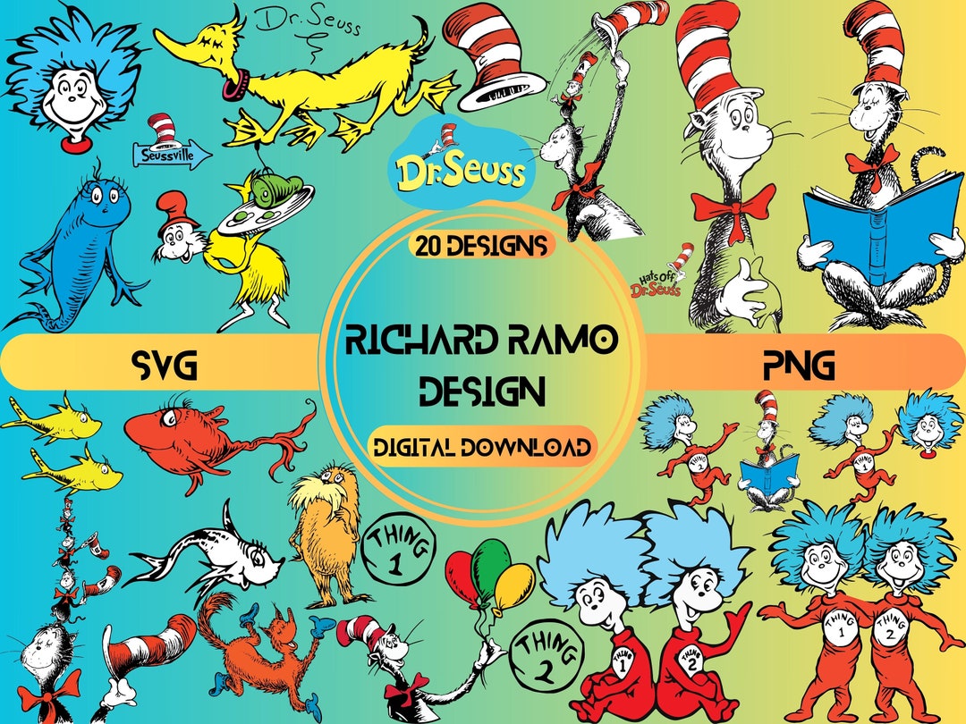 Dr Seuss Svg Layered Item , Dr. Seuss Cat in the Hat Svg Clipart ...