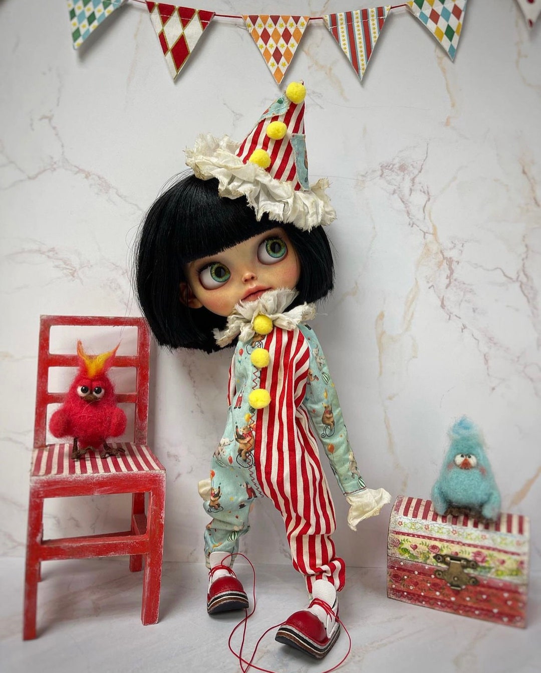 Jabot Frill for Clothes. Cotton Aged Blythe Doll Dress for Etsy