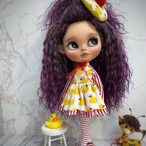Outfit for blythe doll, Dress for blythe, Outfit for blythe, Blythe, Doll blythe, Clown blythe