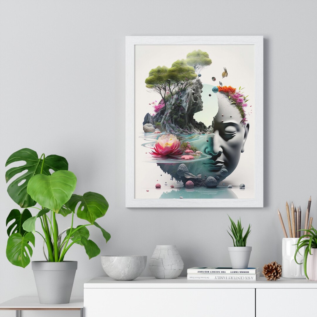 Abstract Zen Wall Art Print Zen Inspired Geometric Art Etsy