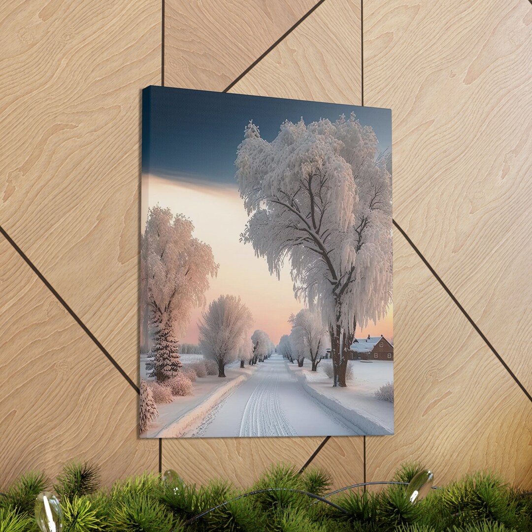Winter Snow Wall Art Print Printable Winter Art Winter - Etsy
