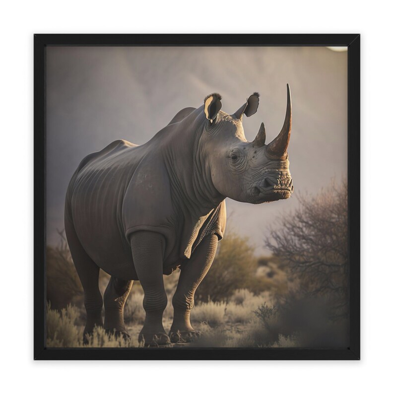 Rhino Wall Art Rhino Artwork Rhino Print Rhino Etsy