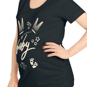Baby Star Maternity Tee - Put the spotlight on your baby bump, expecting, baby on board, camera ready for baby shower, gender reveal