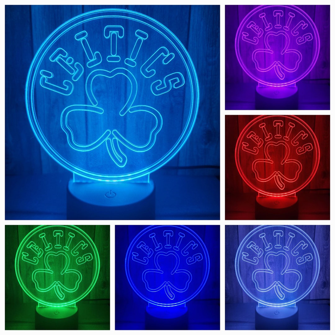 Boston Celtics 3d Lamp Etsy