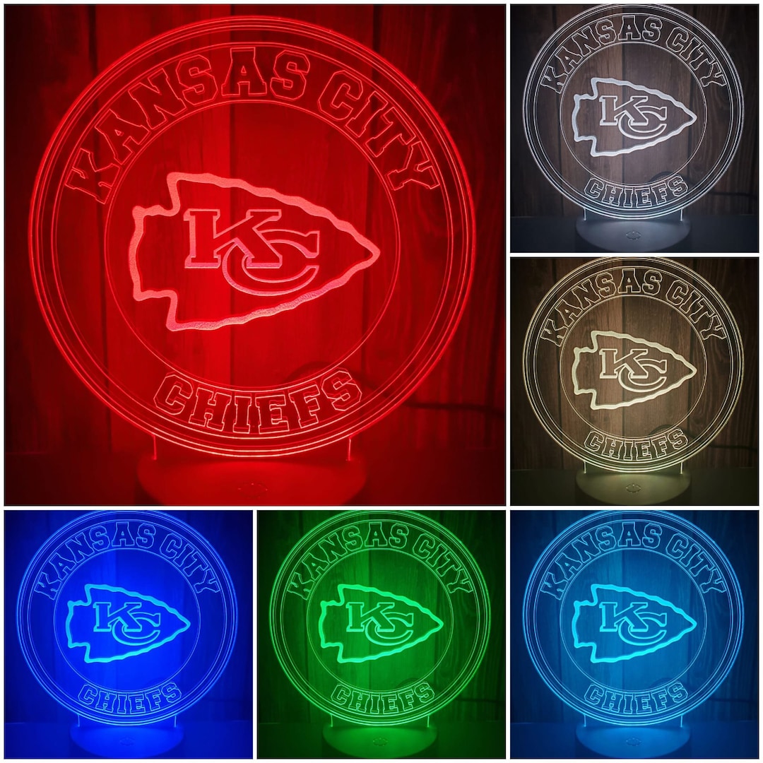 Kansas City Chiefs 3d Lamp Etsy