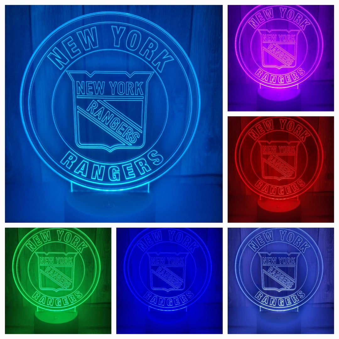 New York Rangers 3d Lamp Etsy