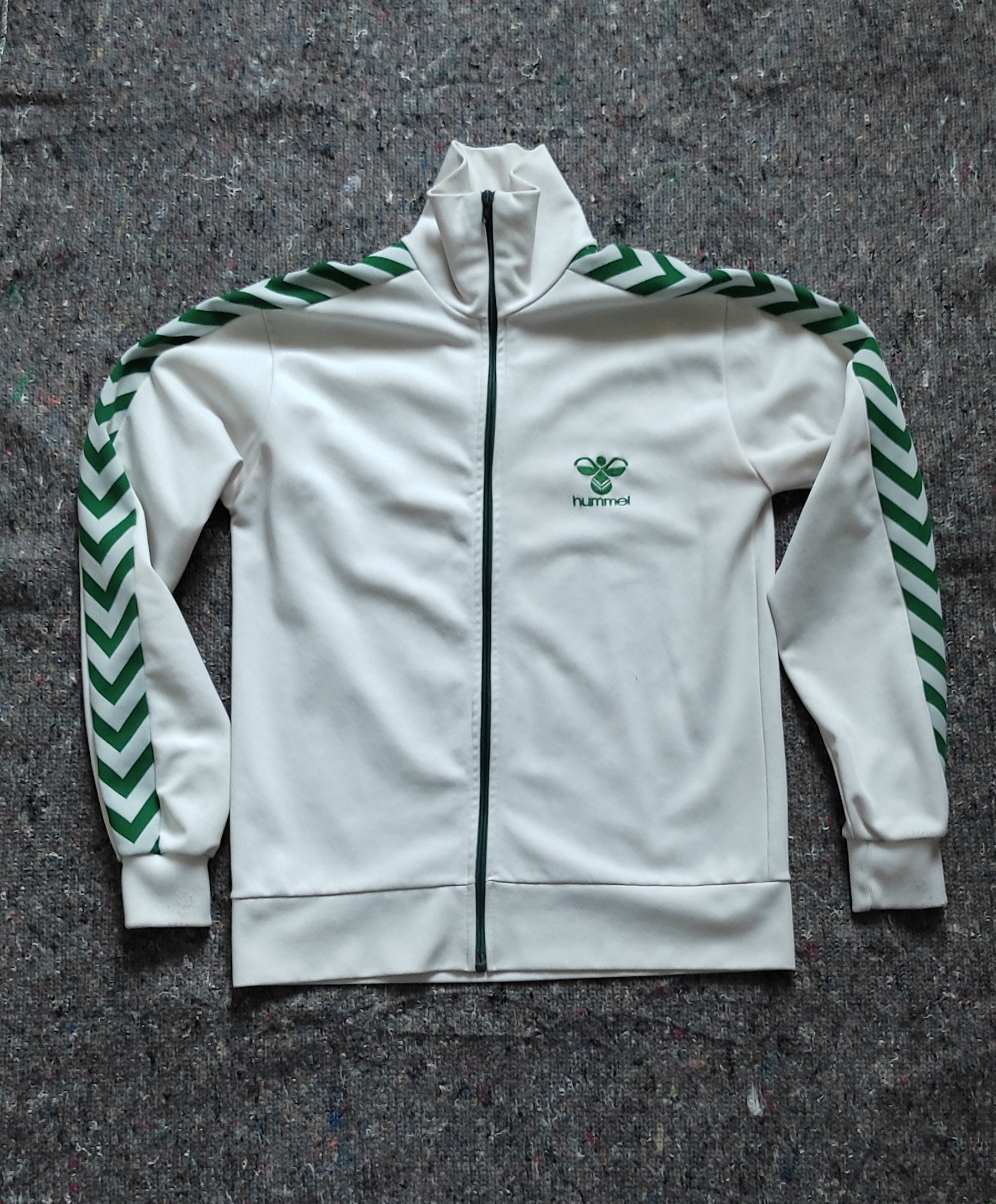 Camiseta Retro Hummel Hombre Verde/Blanca/Negra