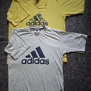 A set of 2 vintage adidas tees