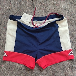 Vintage Adidas by Descente All White Shorts Trefoil Logo