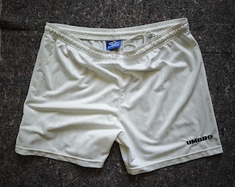 Short De Foot Umbro Vintage – Homme, Taille 36, Bleu Marine, Monogramme (occasion Bon état)