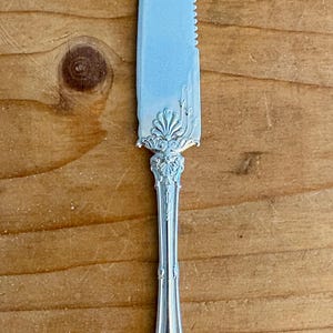 Antique Whiting Sterling Silver Fruit Or Master Butter Knife Empire Pattern with monogram