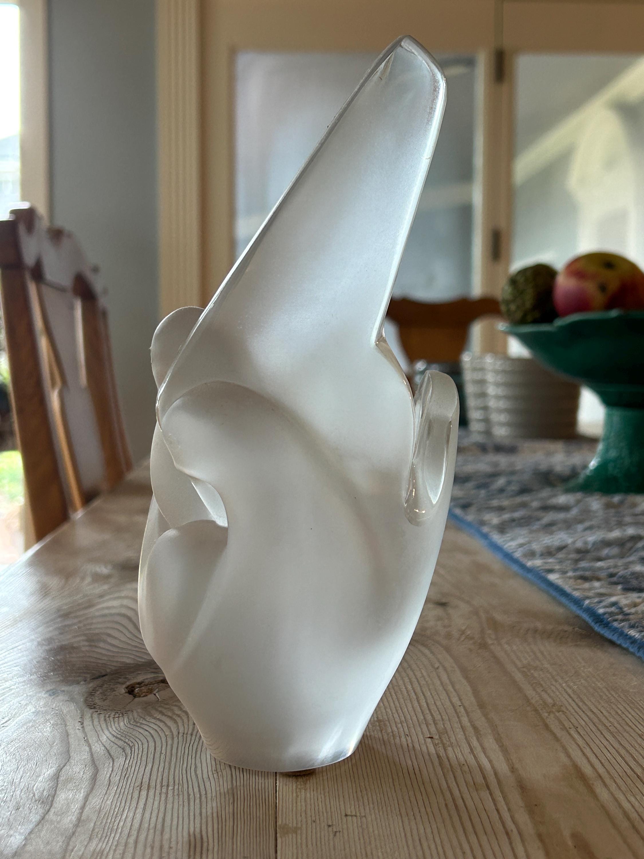 ラリック シルヴィー LALIQUE SYLVIE Flower Vase鳥花瓶 Graceful Lalique France 