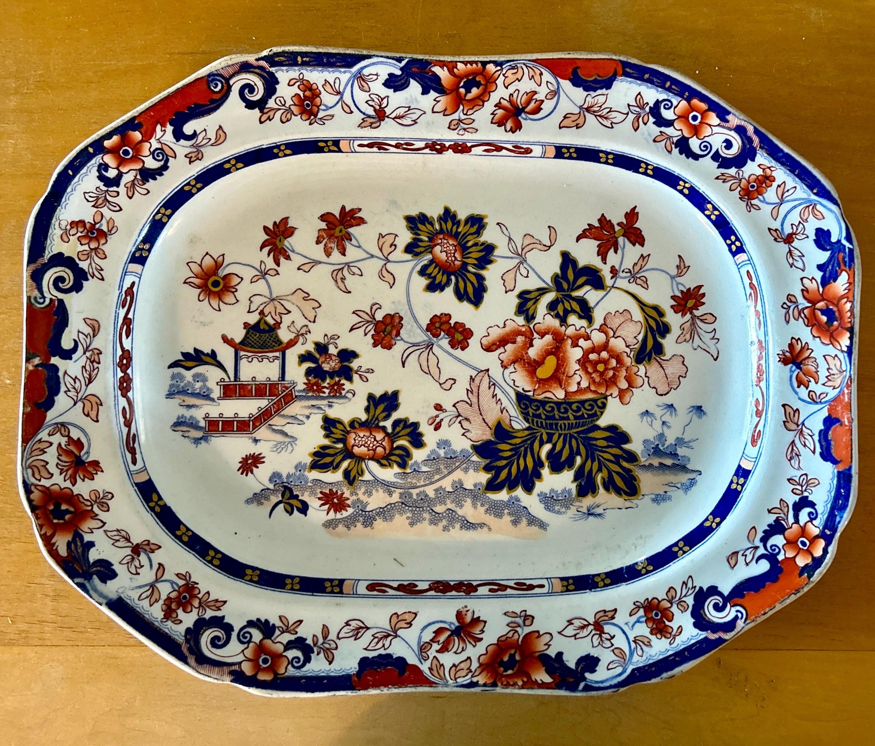  プレート中皿2枚　AMHERST Medium Amherst Japan Ironstone Platter - Etsy
