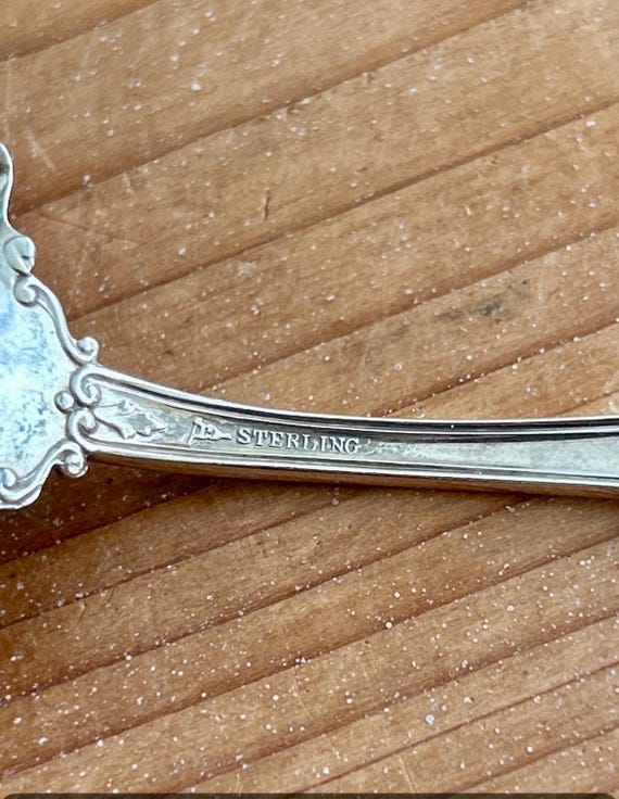 Vintage Sterling Silver Bon Bon, Nut or Candy Spoon With Monogram