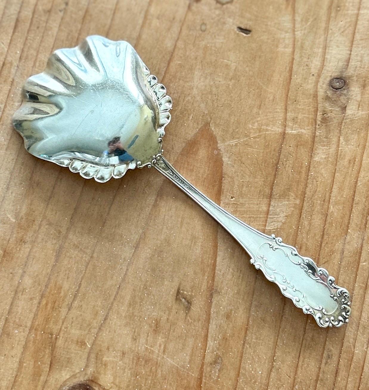 Vintage Sterling Silver Bon Bon, Nut or Candy Spoon With Monogram
