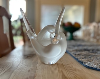 ラリック シルヴィー LALIQUE SYLVIE Flower Vase鳥花瓶 ラリック 花瓶 シルヴィー Sylvie シルビー フラワーベース 鳥 花留め