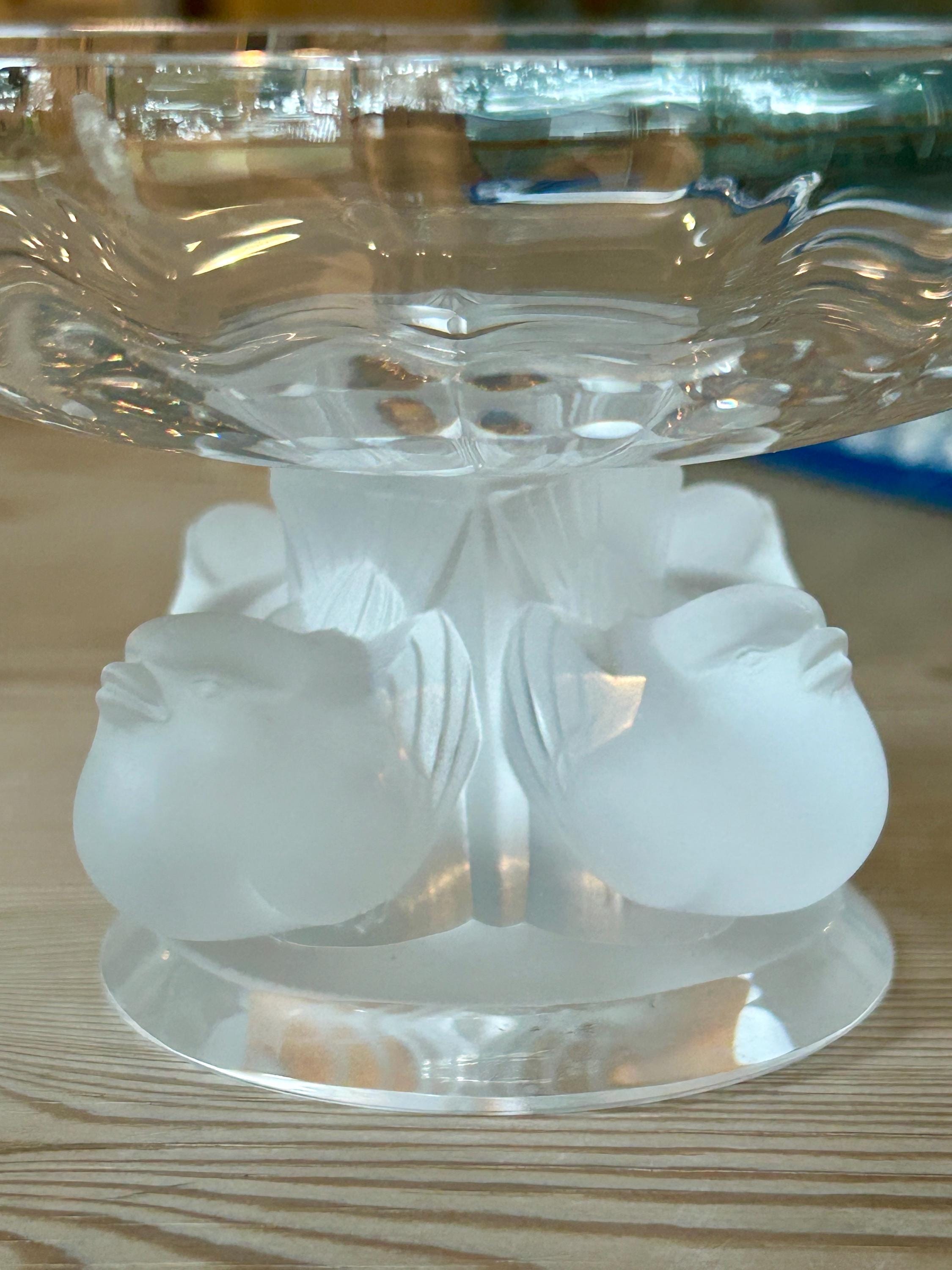 Lalique NOGENT Compote Bowl/sculpture - Etsy