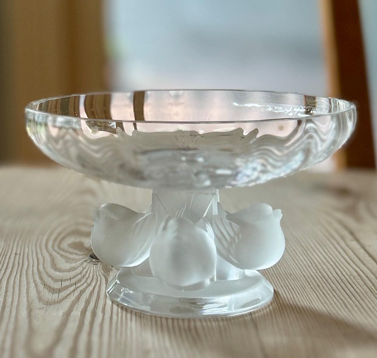 Lalique NOGENT Compote Bowl/sculpture - Etsy