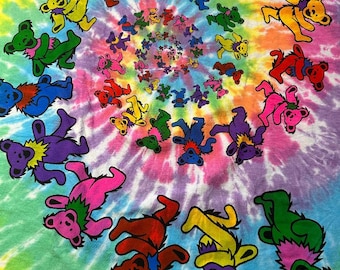 Vintage Grateful Dead Dancing Bear Tie Dye Graphic T-shirt (Purchased in 1991 and Never Worn) Shirt by Liquid Blue and ready for you!