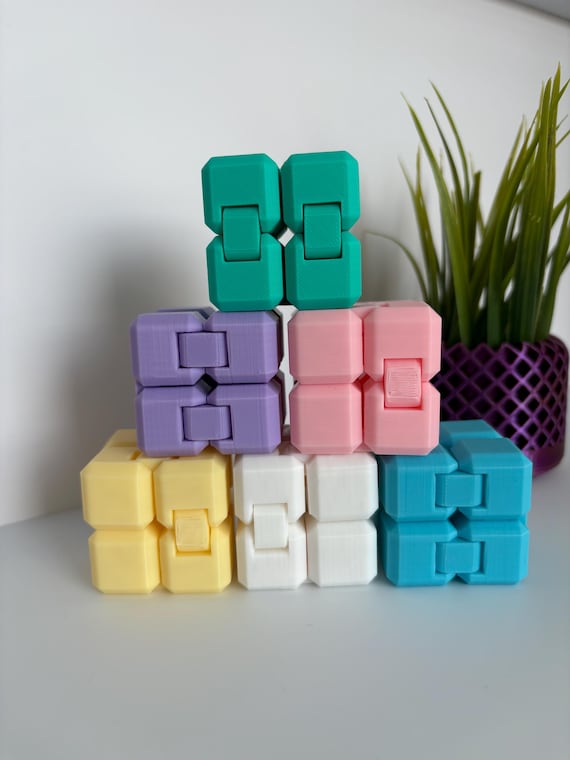 Fidget Sensorial Infinity Cube Para Aliviar La Ansiedad Del Autismo