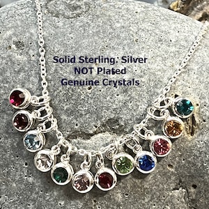 Sterling Birthstone charm, Silver Birthstone charm, Silver Birthstone jewelry,Birthstone findings,Crystal Channel charm,TINY Birthstone drop