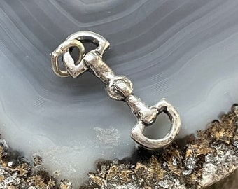 Sterling Snaffle Bit charm, Sterling Western charms, Silver Western jewelry, Silver horse tack jewelry, Sterling Horse charm, Rodeo Jewelry