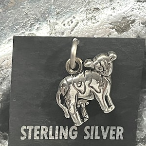 Sterling Silver Cow charm, Silver Cow Charm, Sterling Cow Jewelry, 4H or FFA Cow charm, Farm and Ranch Charm, Cute Cow charm, Cow pendant