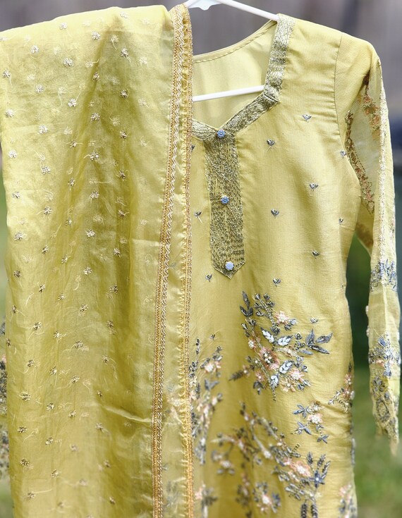 Cotton net pakistani dresses sale
