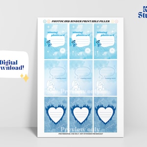 ¡DESCARGA DIGITAL KPOP! Relleno de carpetas para tarjetas fotográficas Kpop