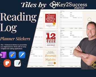 Digital Reading Log Sticker For Digital Planners