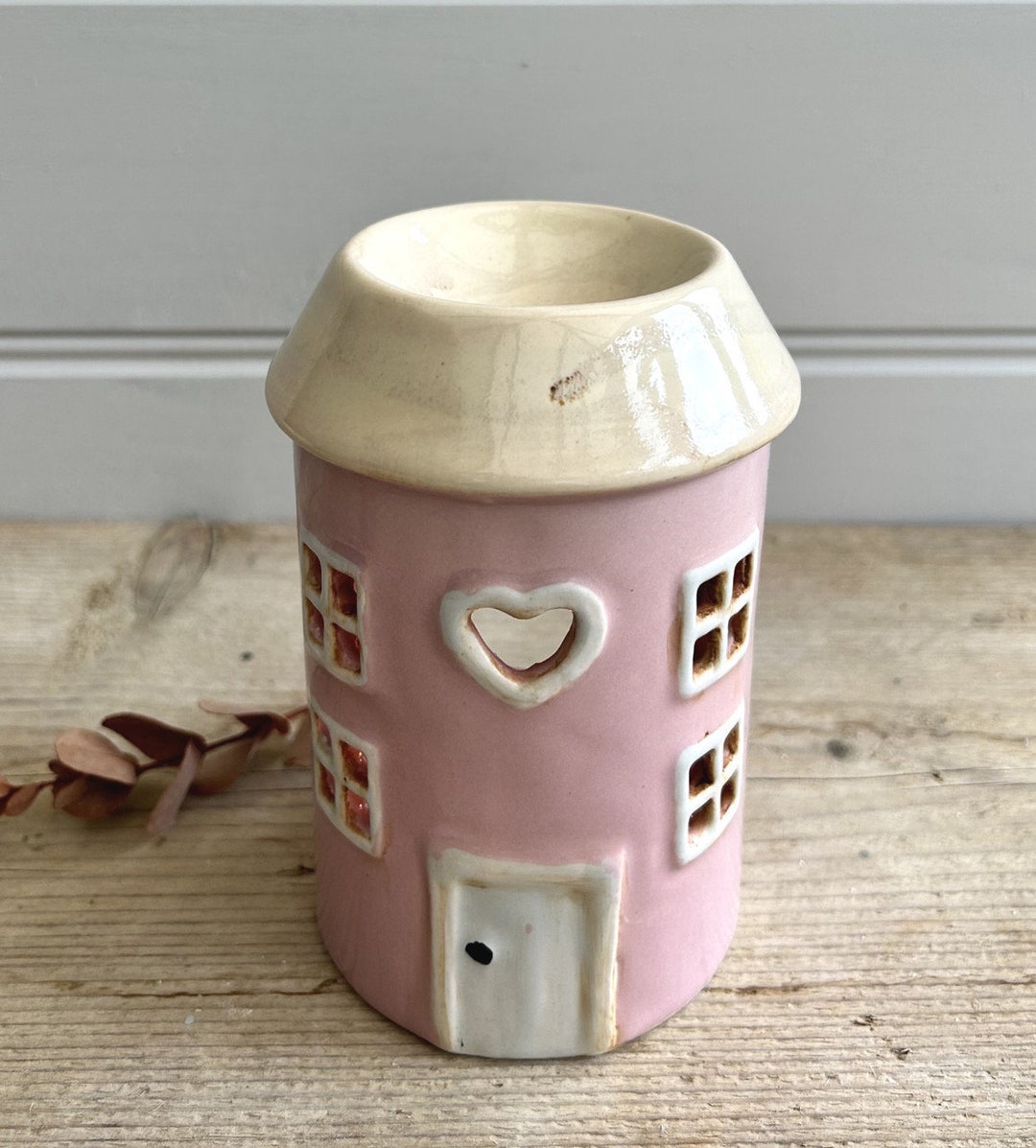 Wax Warmer Pottery House Candle Holder, Birthday Gifts, Candle Wax