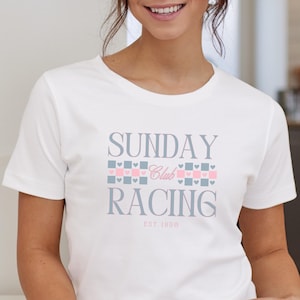 Sunday Racing Club T-Shirt, Race Car Gift, Grand Prix T-Shirt, Racing Enthusiast, Motorsport Shirt, Gift For F1 Fan, Graphic T-Shirt For Him