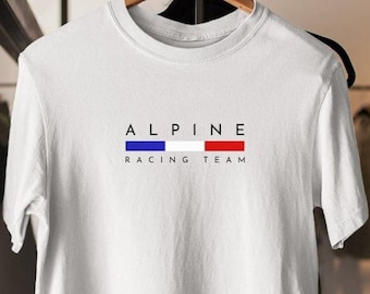 Alpine Team T-Shirt, Formula One Fans Shirt, Formula 1 Car Gift, Grand Prix Graphic Tee, F1 Driver T-Shirt, Men Women Unisex, F1 Fan Apparel