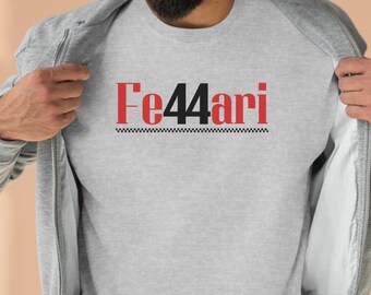 Lewis Ferrari Sweatshirt, Race Car Gift, Grand Prix Crewneck, Car Racing, Motorsport Sweatshirt, Gift For F1 Fan, Hamilton 44 Top, F1 Hoodie