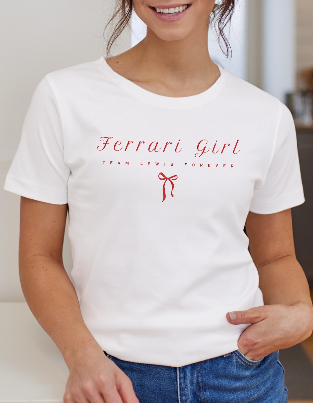 Ferrari Girl T-shirt, Race Car Gift, Grand Prix T-shirt, Racing ...