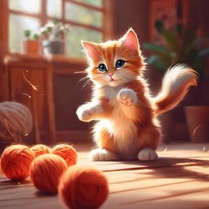Kitten Artwork Picture | Download PNG |