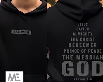 Yahweh names hoodie, Christian shirt gift, Jesus is God, Christian hoodie gift, men Christian sweatshirt,Jesus name hoodie, Christian woman