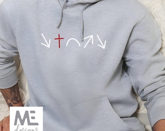Jesus Christian Hoodie, Gospel symbols premium Hoodie, Christian Symbolic Sweatshirt, Jesus Christ Gospel Design, Christian man woman gift