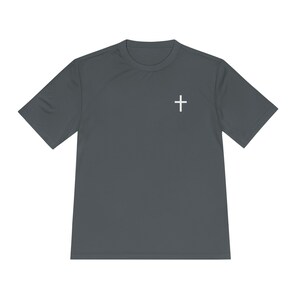 Christian athlete tshirt, performance tee sports Christian, Jesus athlete Gospel gift, share Christ tshirt, Jesus saves sports men women image 6