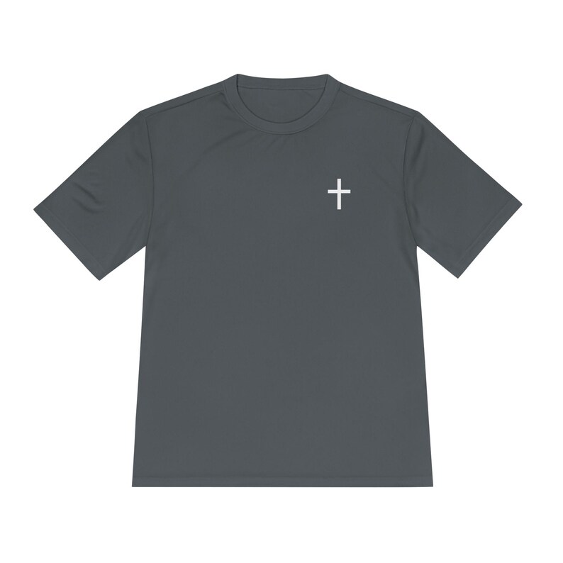 Christian athlete tshirt, performance tee sports Christian, Jesus athlete Gospel gift, share Christ tshirt, Jesus saves sports men women image 6