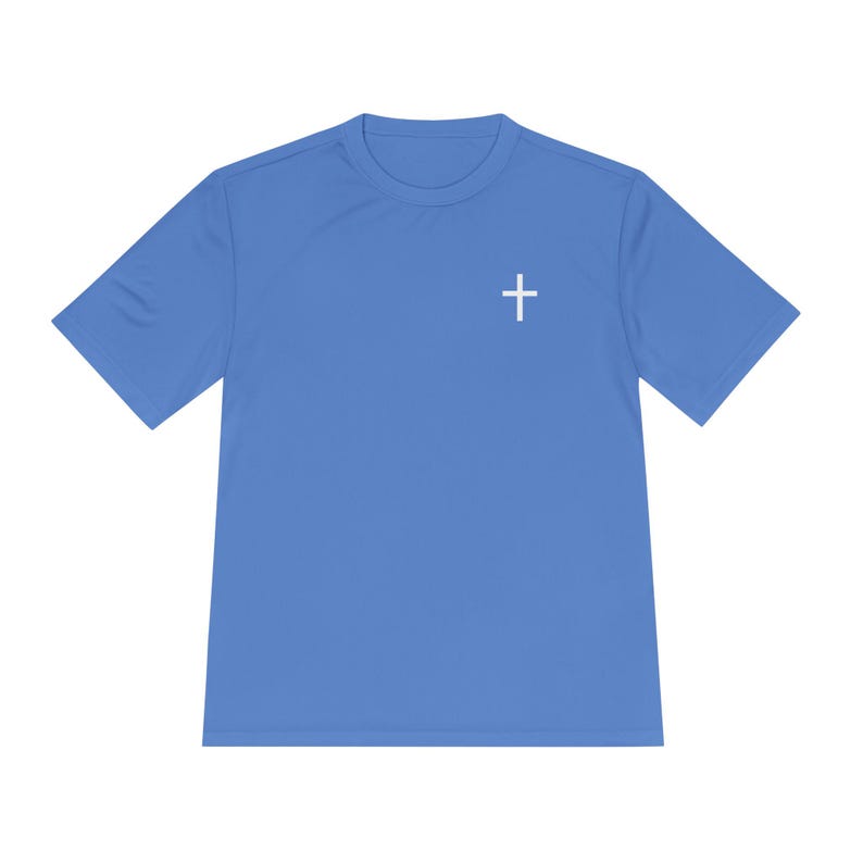 Christian athlete tshirt, performance tee sports Christian, Jesus athlete Gospel gift, share Christ tshirt, Jesus saves sports men women image 11