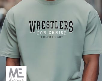 Wrestlers for Christ premium shirt, Christian wrestler tshirt gift, gift for wrestler, Christian athlete wrestler tee, wrestler tshirt Jesus