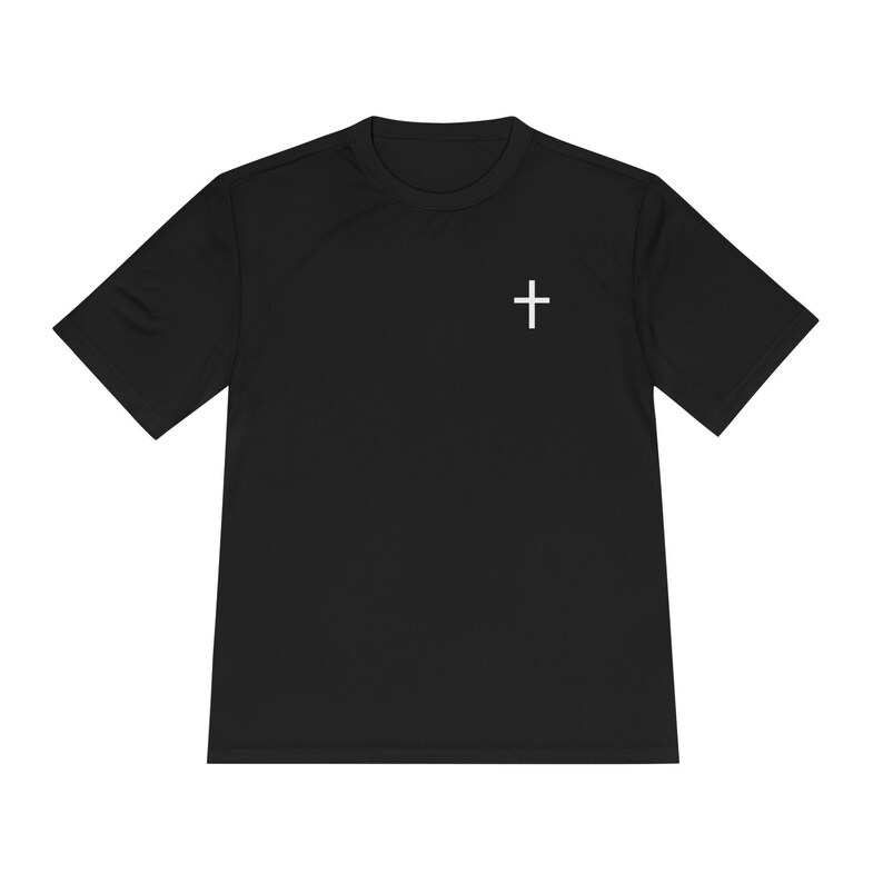 Christian athlete tshirt, performance tee sports Christian, Jesus athlete Gospel gift, share Christ tshirt, Jesus saves sports men women image 8