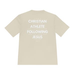 Christian athlete tshirt, performance tee sports Christian, Jesus athlete Gospel gift, share Christ tshirt, Jesus saves sports men women image 10